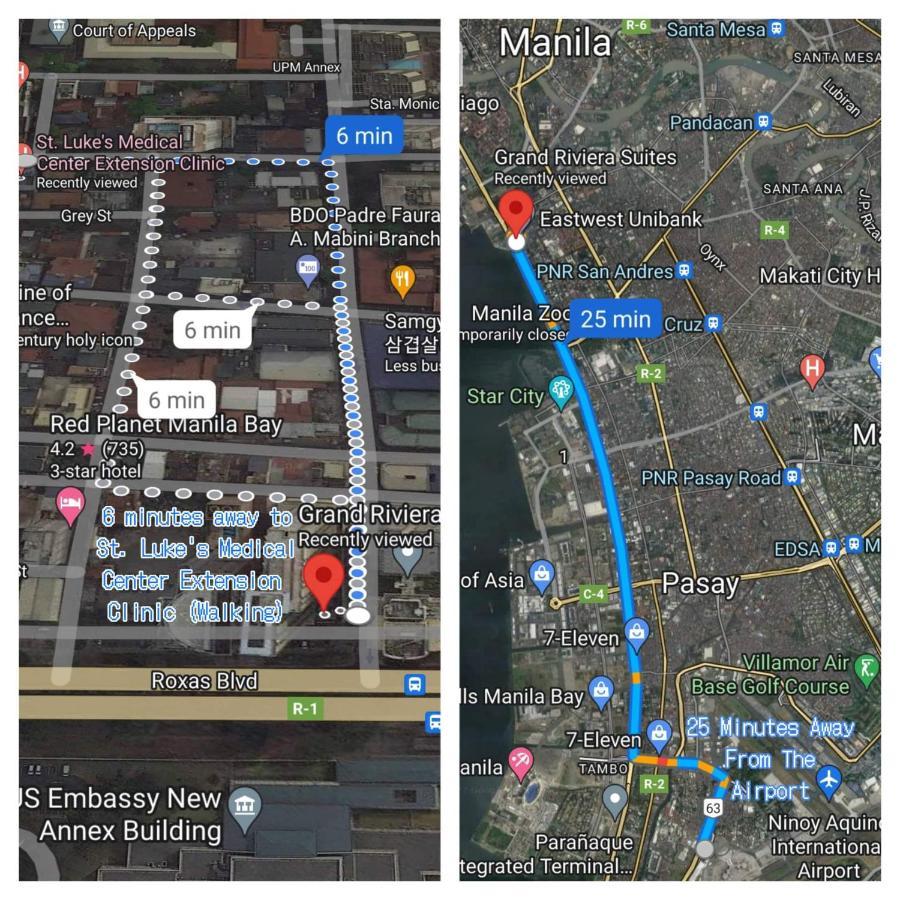 Grand Riviera Suites Comfy Condo Near Us Embassy Manila Bay Roxas Blvd Ermita Manila Exterior foto